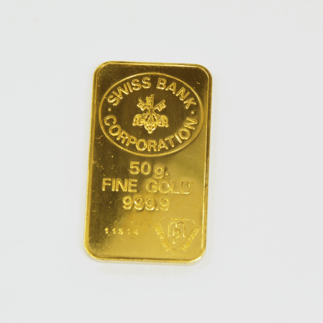 インゴット 50g スイス銀行発行 金 FINE GOLD｜宝石・貴金属・時計・ブランド品の高価買取ならマルコウ質店