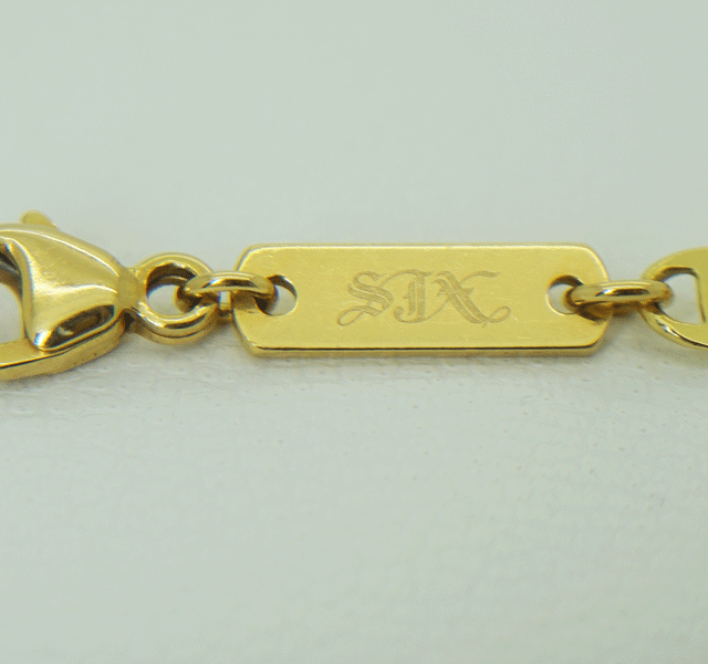 SJX GOLD DESIGN CHAIN 50cm 750 K18